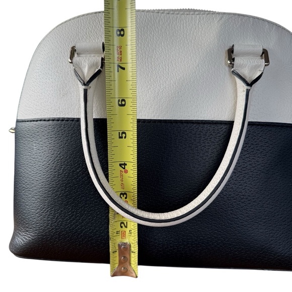 KATE SPADE TWO-TONE BLACK & WHITE SATCHEL - Picture 7 of 10